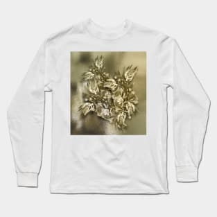 Flower bouquet in rippled gold Long Sleeve T-Shirt